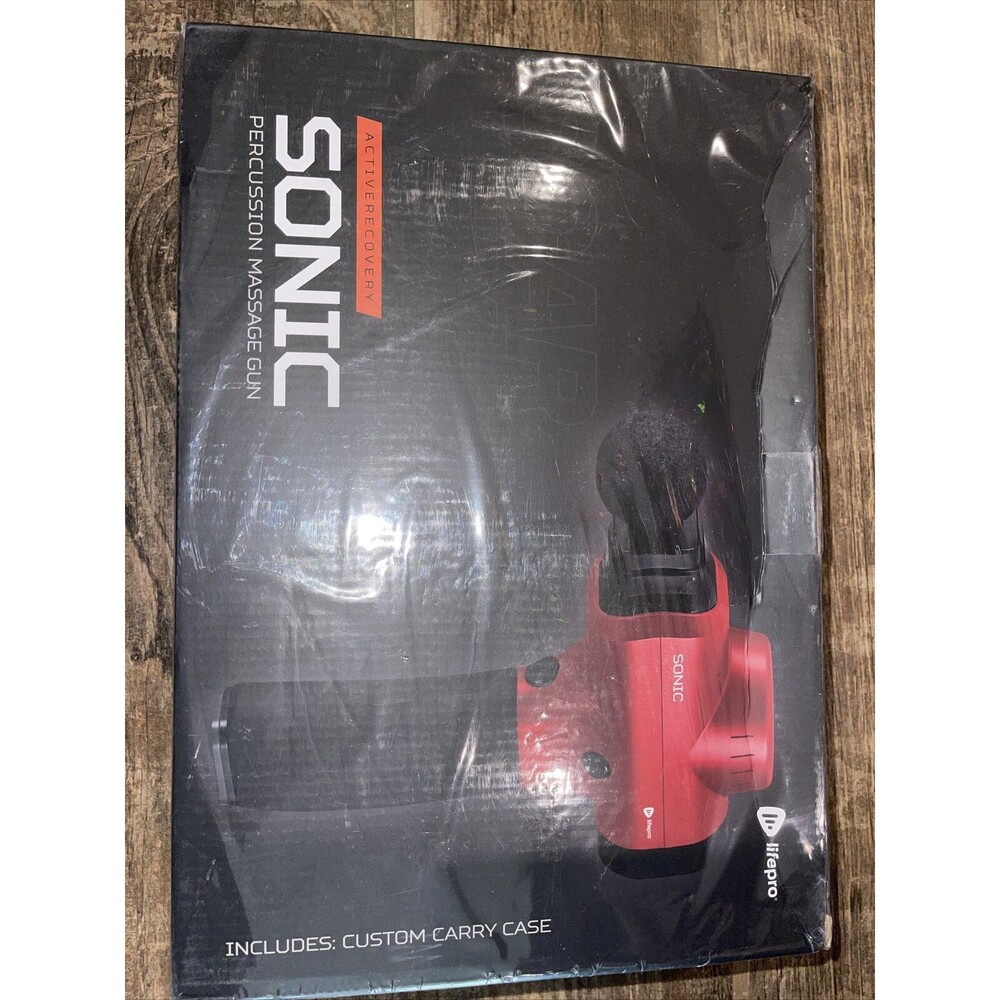 LifePro Sonic Soar FX Active Recovery Percussion Massage Gun Red - New/Sealed C2